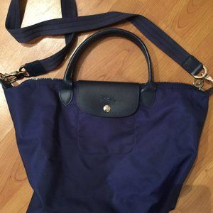 EUC Longchamp LE PLIAGE NÉO crossbody bag navy